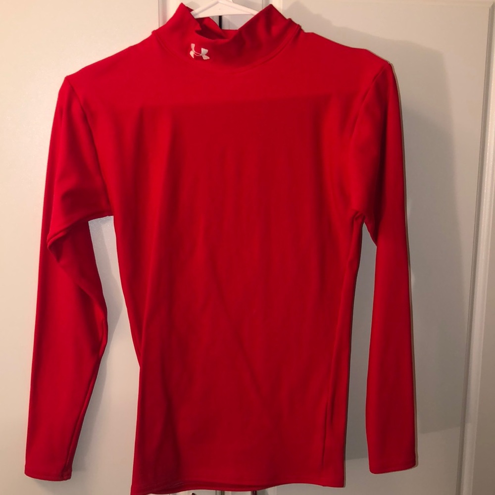 Red Under Armour Fitter Long Sleeve - ColdGear